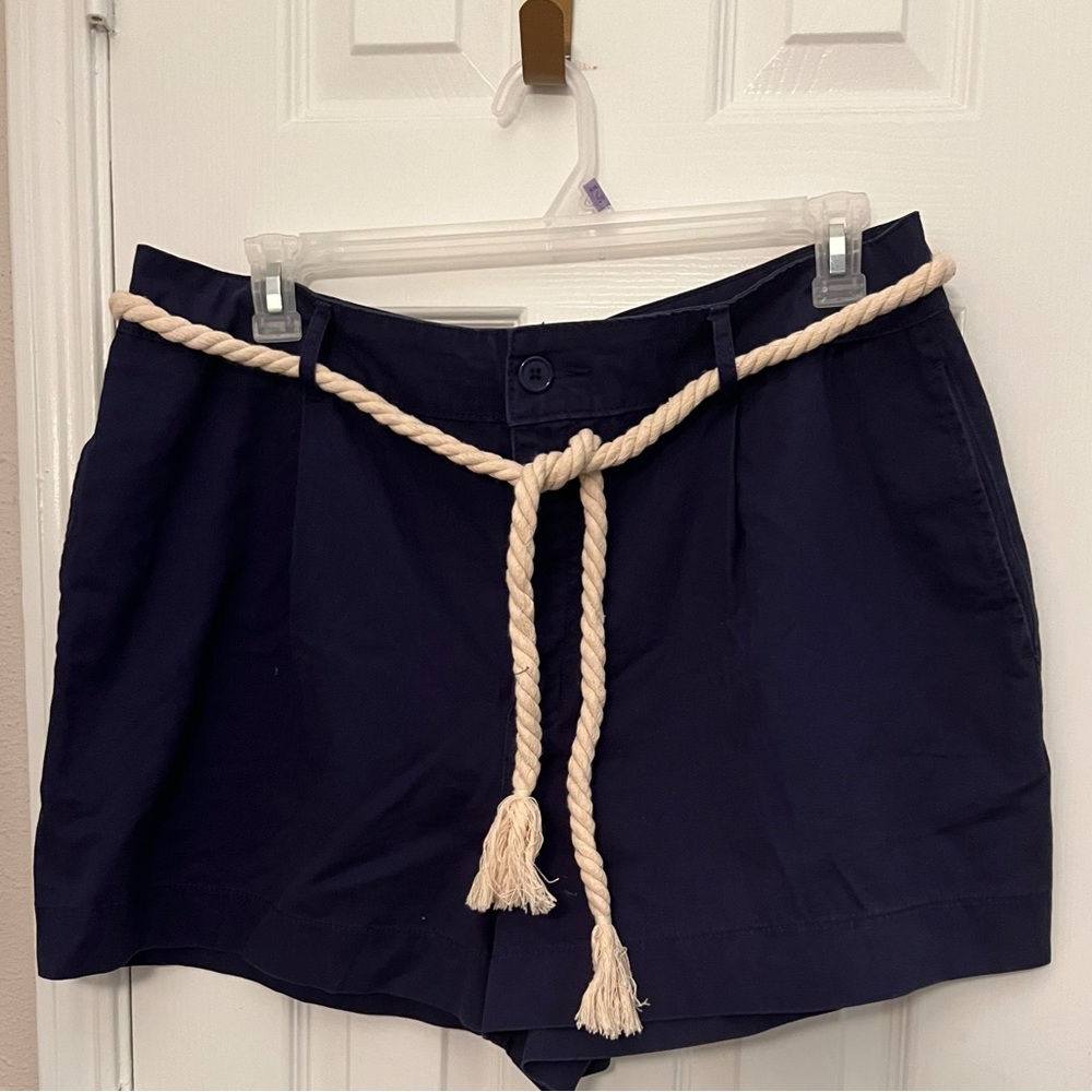 Plus size Navy cargo shorts